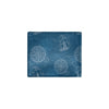 Nautical Pattern Print Design A04 Men's ID Card Wallet