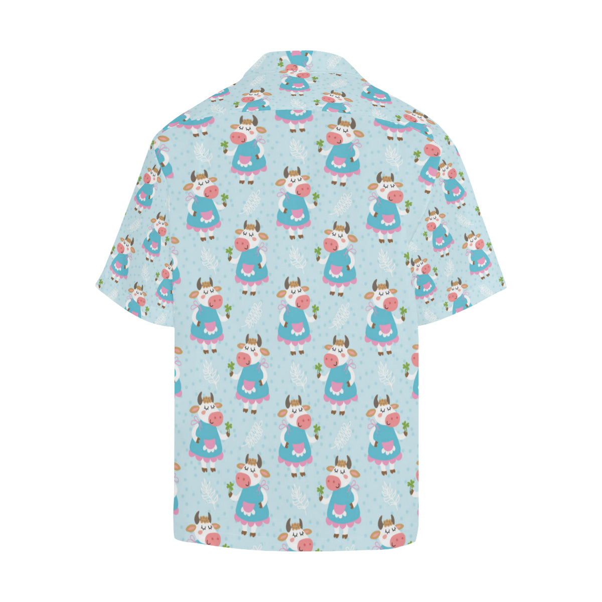 Cattle Happy Pattern Print Design 03 Men's Hawaiian Shirt