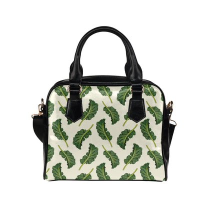 Kale Pattern Print Design 03 Shoulder Handbag