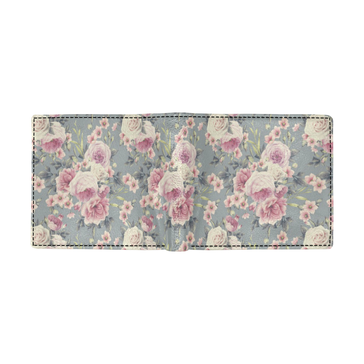 Peony Pattern Print Design PE05 Men's ID Card Wallet