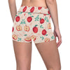 Apple Pattern Print Design AP06 Yoga Shorts