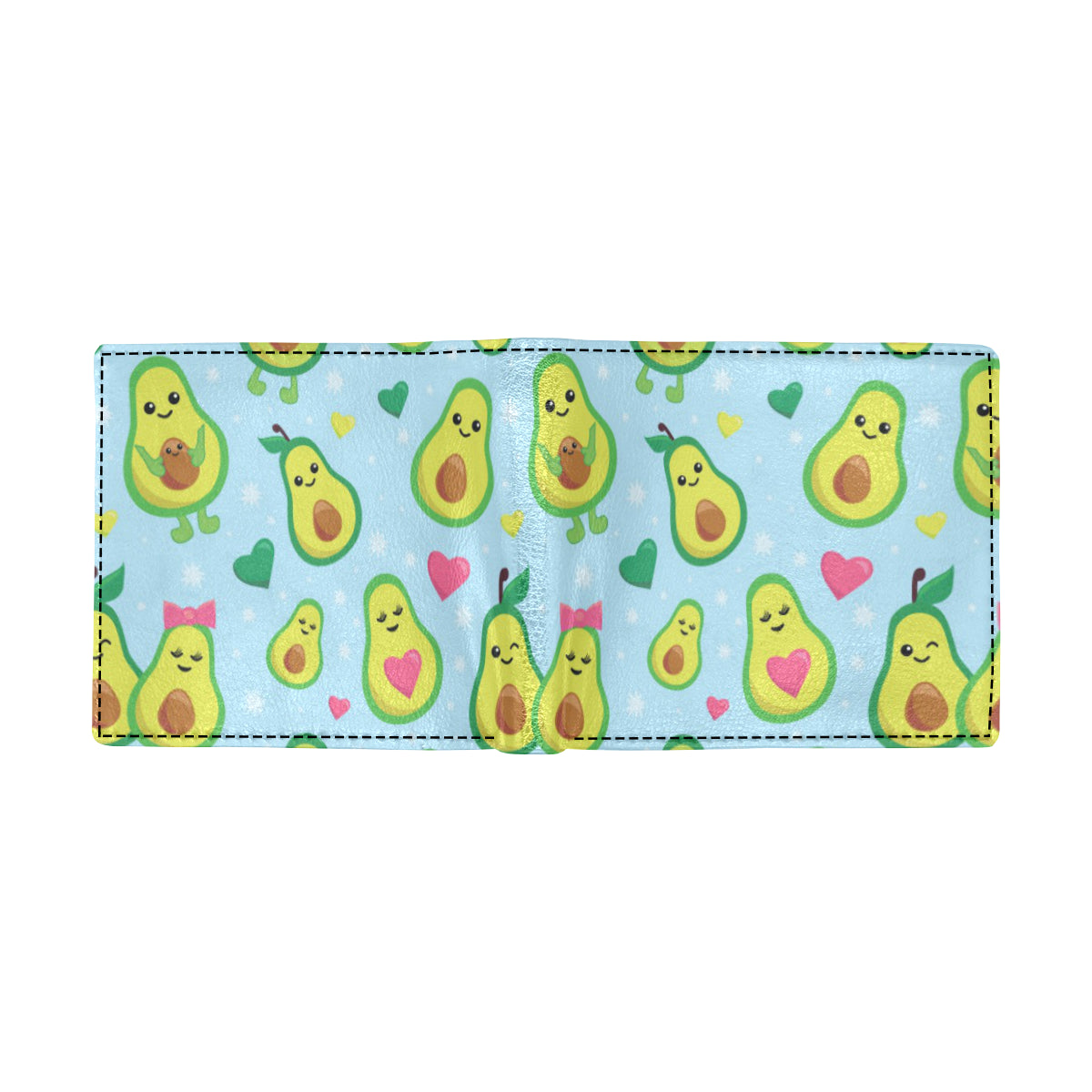 Avocado Pattern Print Design AC09 Men's ID Card Wallet