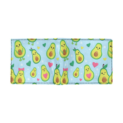 Avocado Pattern Print Design AC09 Men's ID Card Wallet