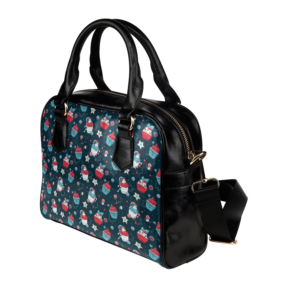 Cupcake Pattern Print Design 03 Shoulder Handbag