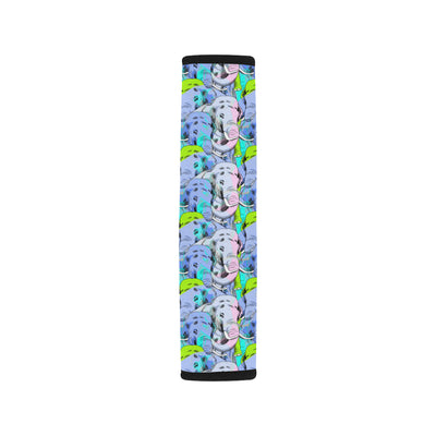 Elephant Art color Print Pattern Car Seat Belt Cover