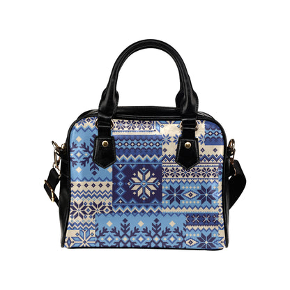 Nordic Pattern Print Design A04 Shoulder Handbag