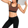 Holiday Tartan Plaid Pattern Sports Bra