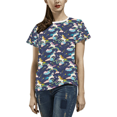 Unicorn Print Design LKS304 Women's  T-shirt