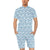 Wave Print Design LKS306 Men's Romper