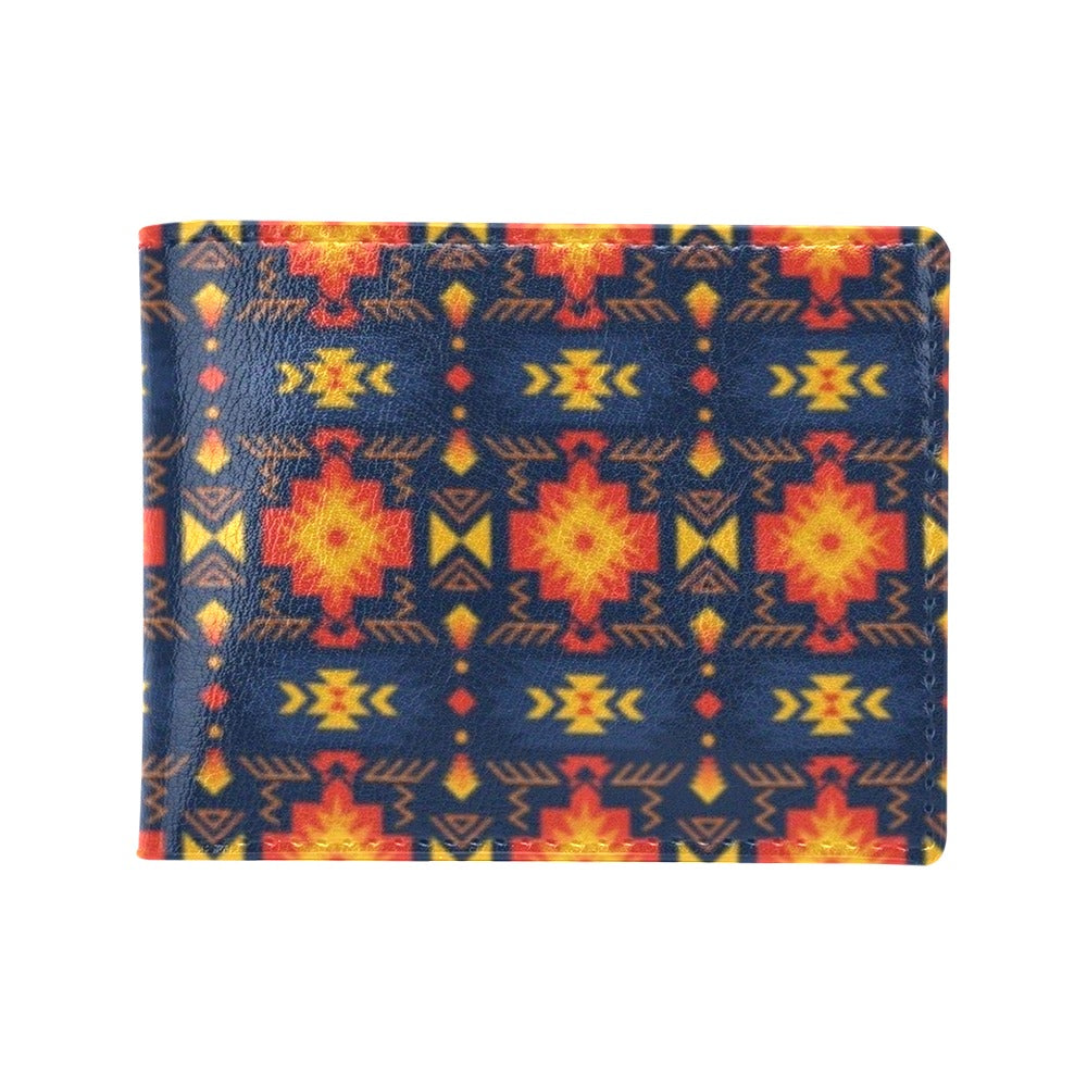 Southwest Pattern Print Design LKS307 Men's ID Card Wallet