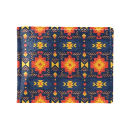 Southwest Pattern Print Design LKS307 Men's ID Card Wallet