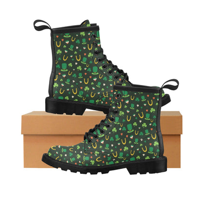 Shamrock Print Design LKS308 Women's Boots