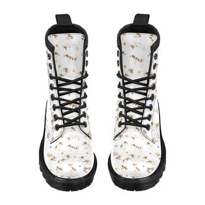 Russell Terriers With Balls Print Design LKS307 Women's Boots