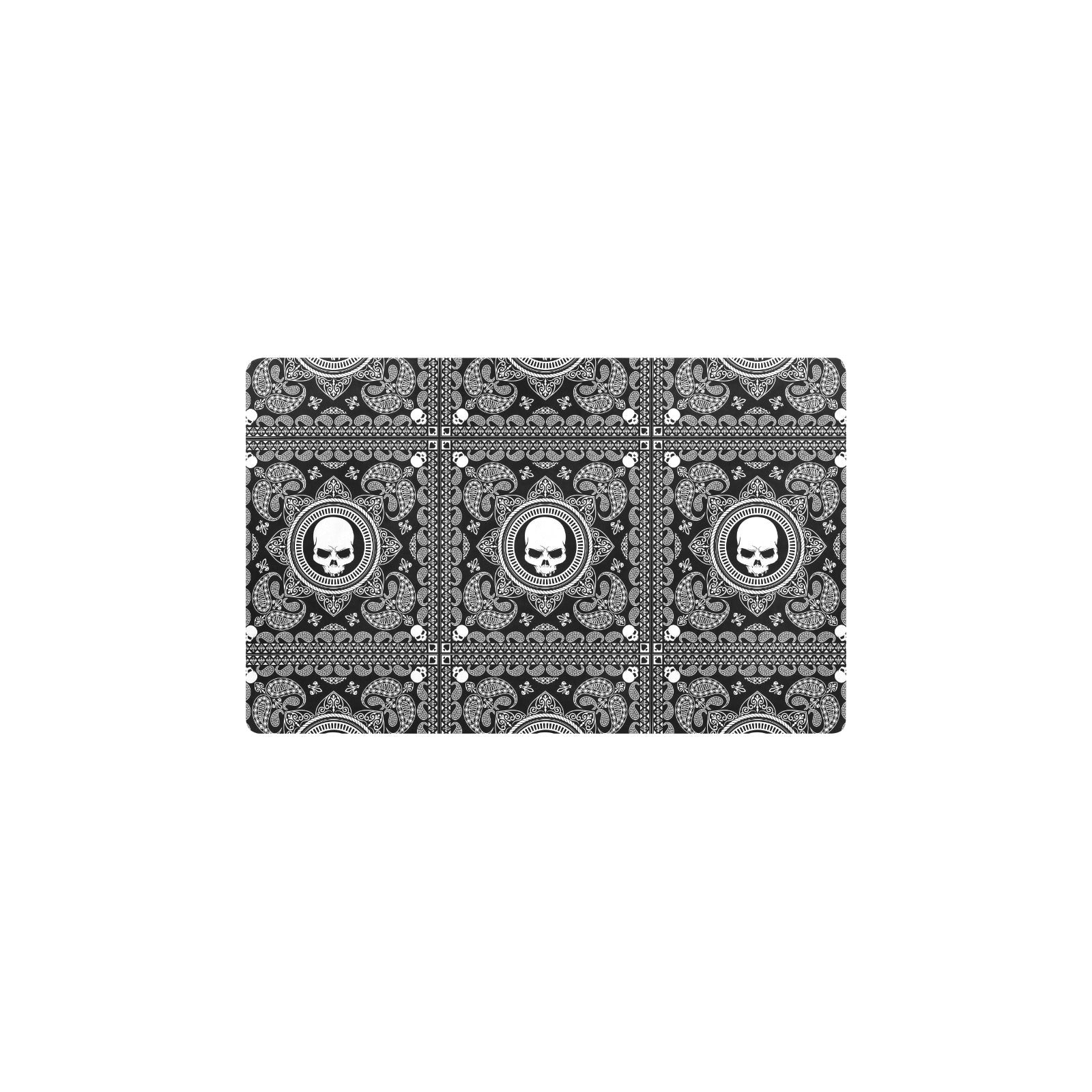 Bandana Skull Print Design LKS303 Kitchen Mat