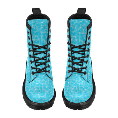 Swimming Pool Texture Print Design LKS301 Women's Boots