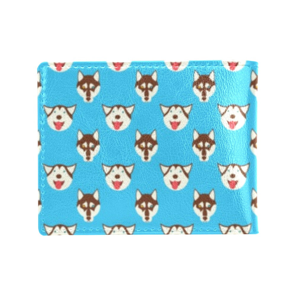 Siberian Huskies Print Design LKS306 Men's ID Card Wallet