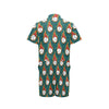 Baseball Fire Print Pattern Men's Romper