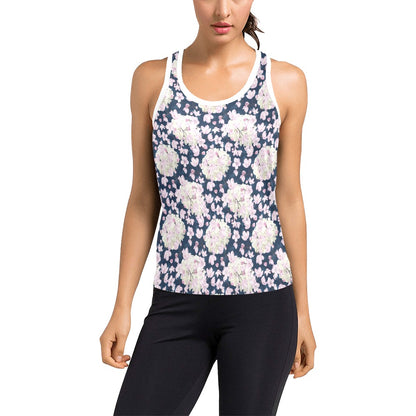 Sakura Print Design LKS305 Women's Racerback Tank Top