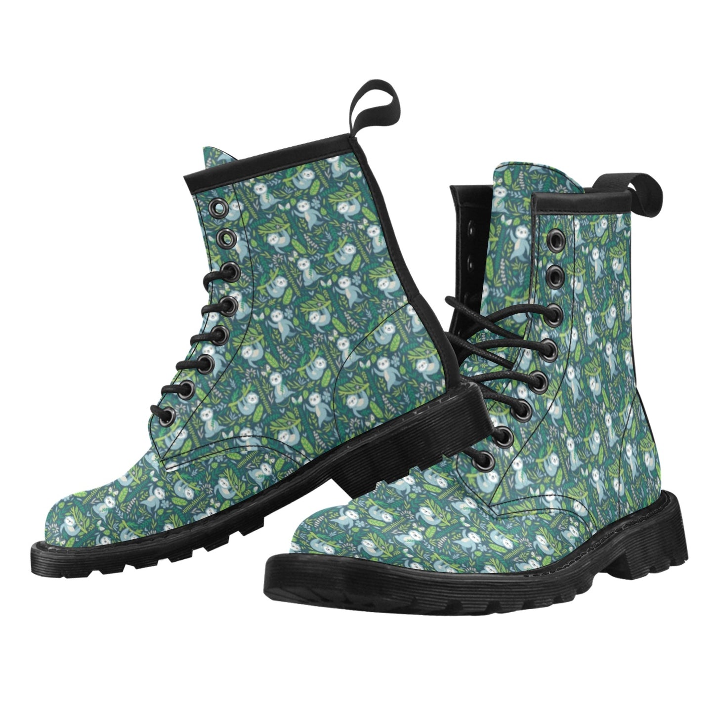Sloth Print Design LKS304 Women's Boots