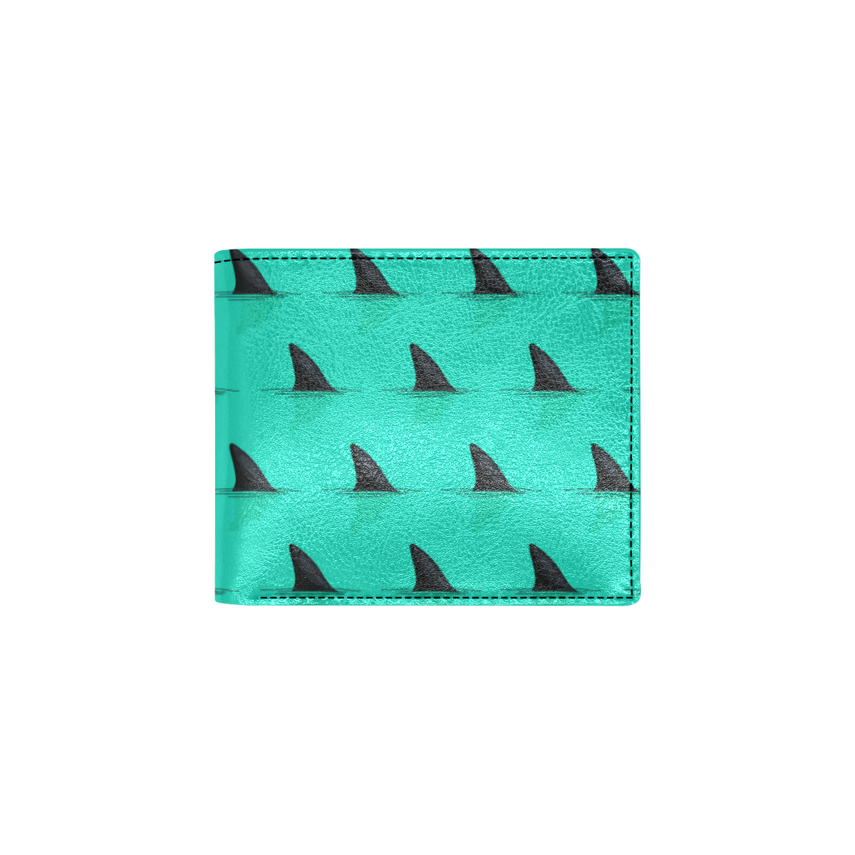 Shark Fin Pattern Men's ID Card Wallet