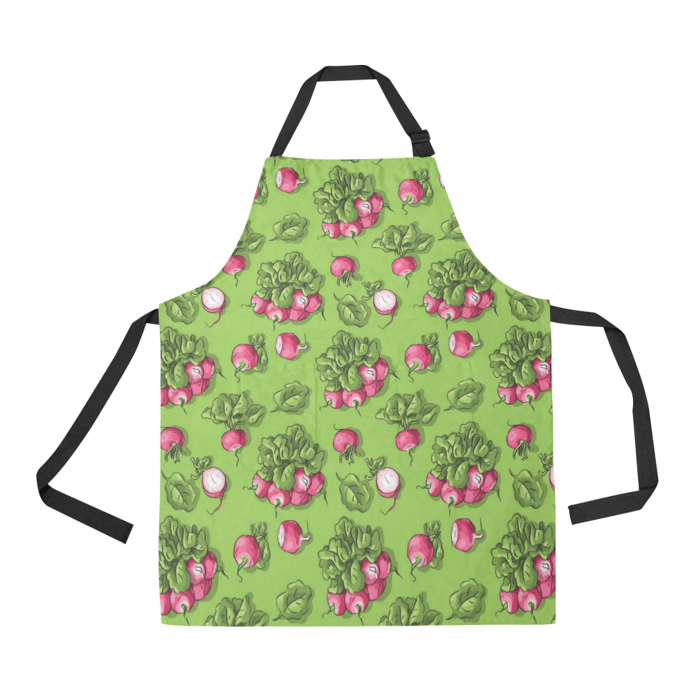 Radish Pattern Print Design A05 Apron with Pocket