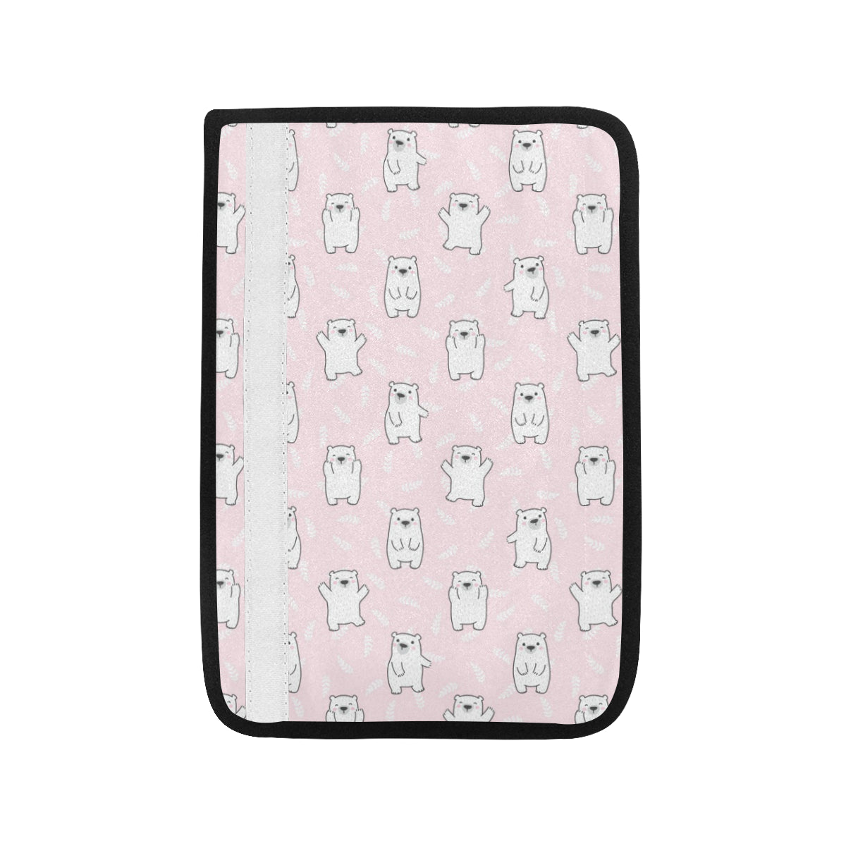 Polar Bear Pattern Print Design PB09 Car Seat Belt Cover