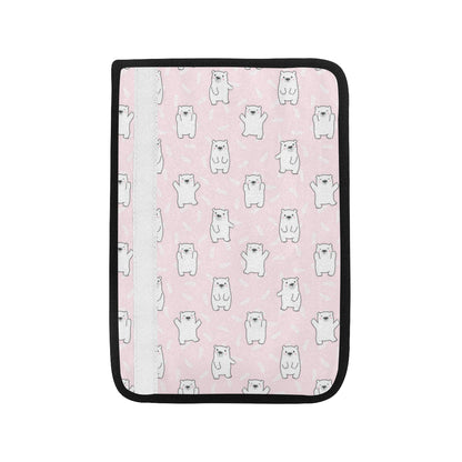 Polar Bear Pattern Print Design PB09 Car Seat Belt Cover