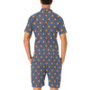 Campfire Pattern Print Design 02 Men's Romper