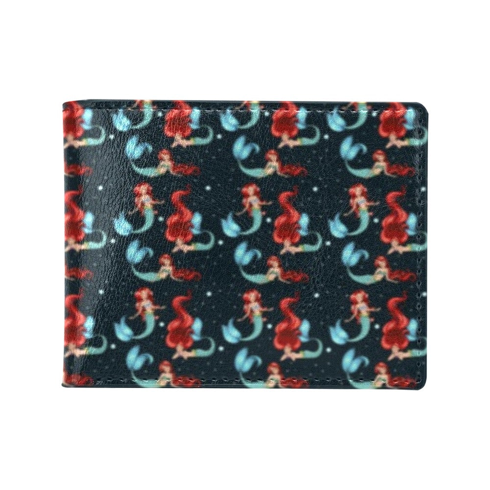 Mermaid Girl Themed Design Print Men's ID Card Wallet