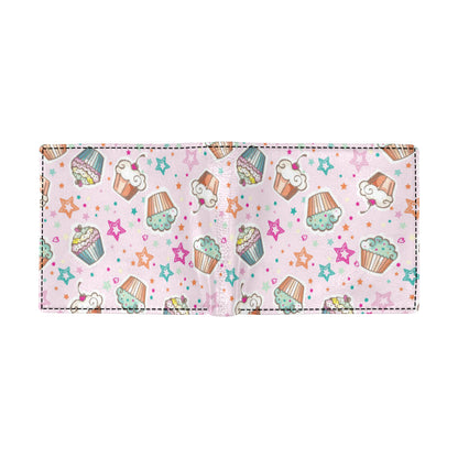 Cupcake Pattern Print Design CP03 Men's ID Card Wallet