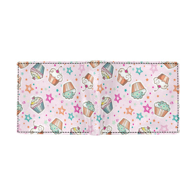 Cupcake Pattern Print Design CP03 Men's ID Card Wallet