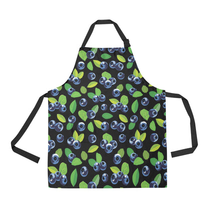 Blueberry Pattern Print Design BB03 Apron with Pocket