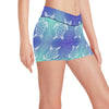 Sea Turtle Draw Yoga Shorts