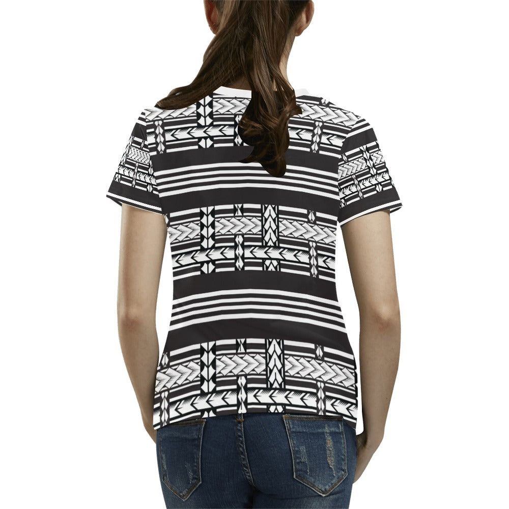 Samoan Tattoo Print Design LKS304 Women's  T-shirt