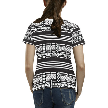Samoan Tattoo Print Design LKS304 Women's  T-shirt