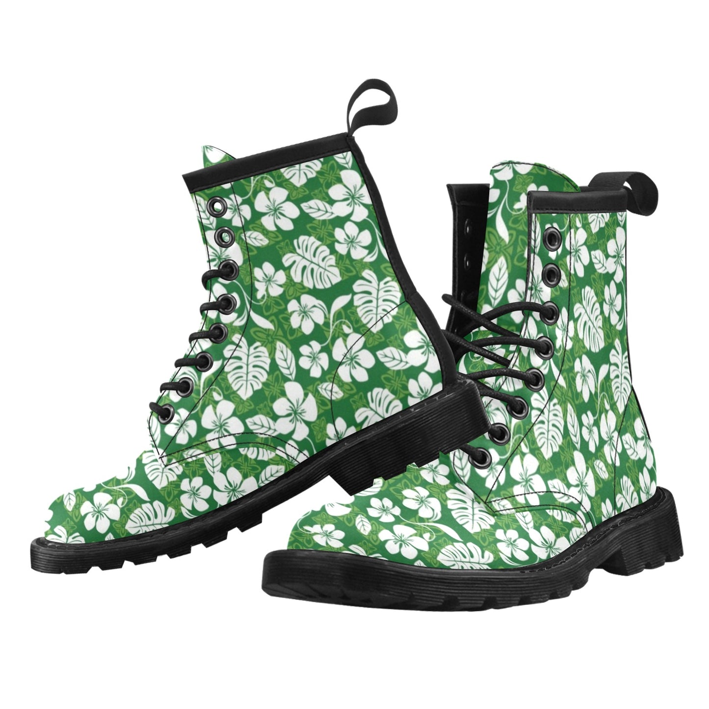 Hawaiian Themed Pattern Print Design H016 Women's Boots