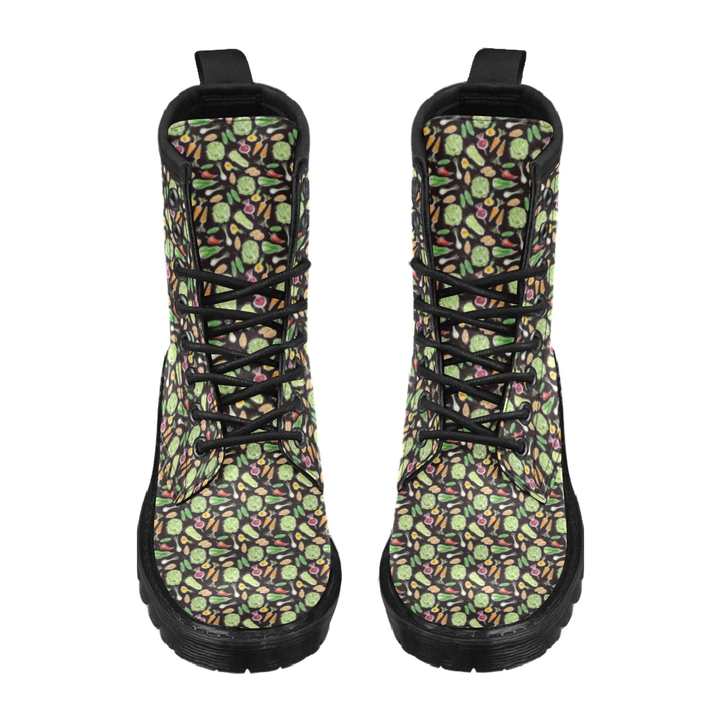 Vegan Draw Themed Design Print Women's Boots