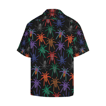 Tarantula Neon Color Pattern Print Design 03 Men's Hawaiian Shirt
