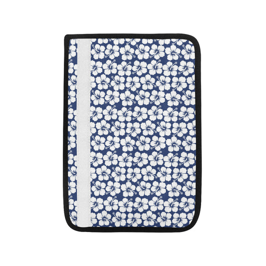 Hibiscus Blue Hawaiian Flower Pattern Car Seat Belt Cover