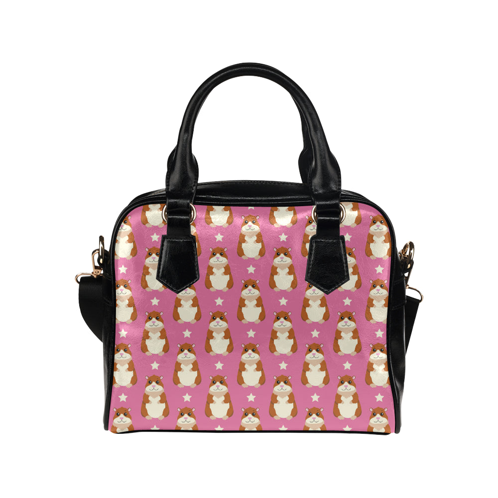 Hamster Cute Pattern Print Design 02 Shoulder Handbag