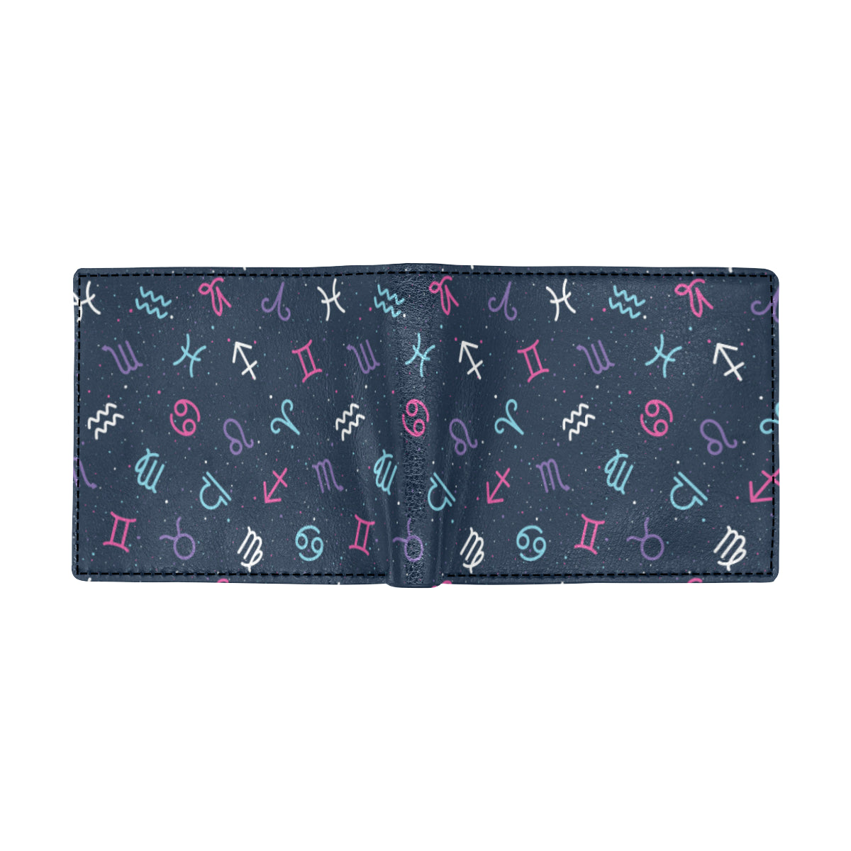 Constellation Pattern Print Design 04 Men's ID Card Wallet