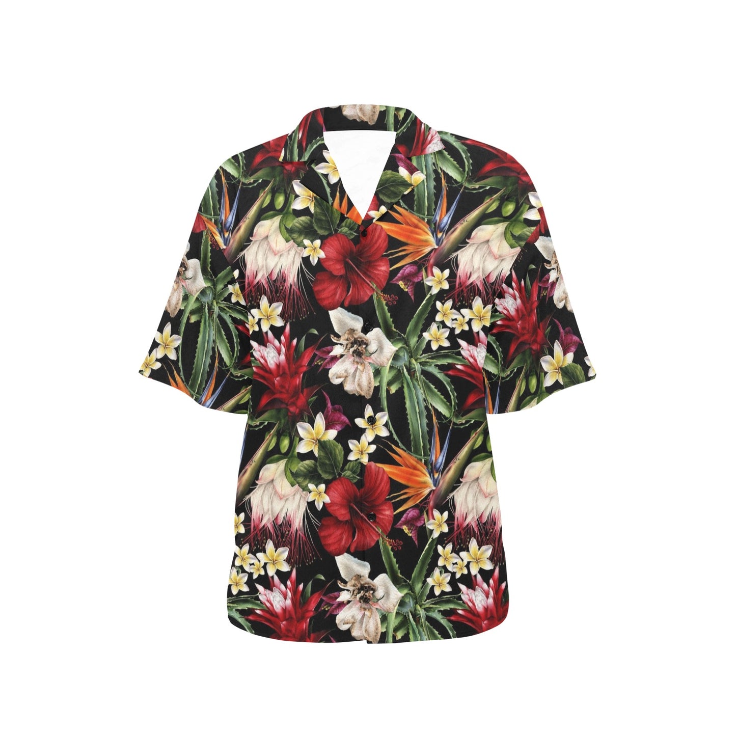 Summer Floral Pattern Print Design SF03 Women's Hawaiian Shirt