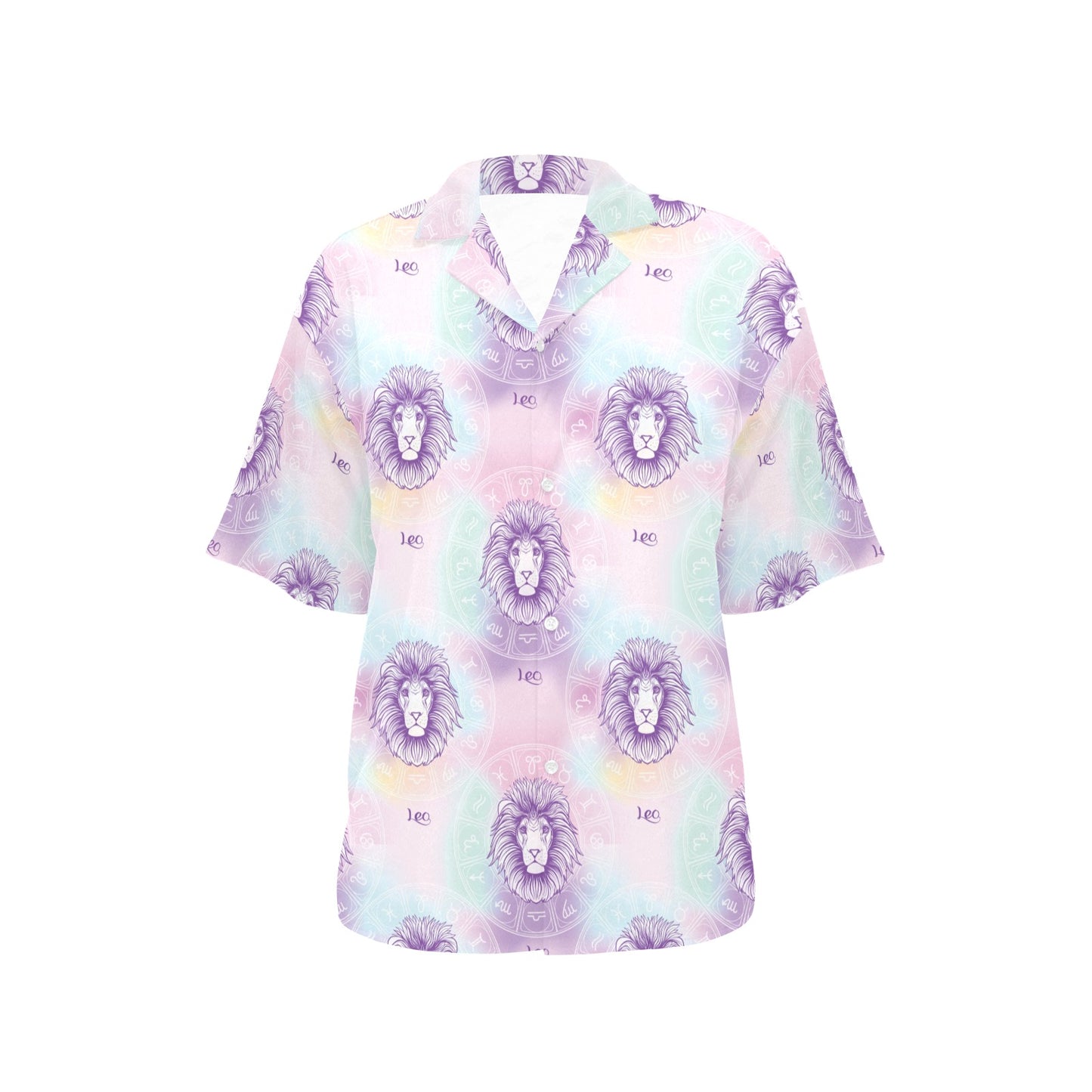 Leo Pattern Print Design 03 Women's Hawaiian Shirt