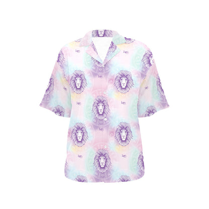 Leo Pattern Print Design 03 Women's Hawaiian Shirt