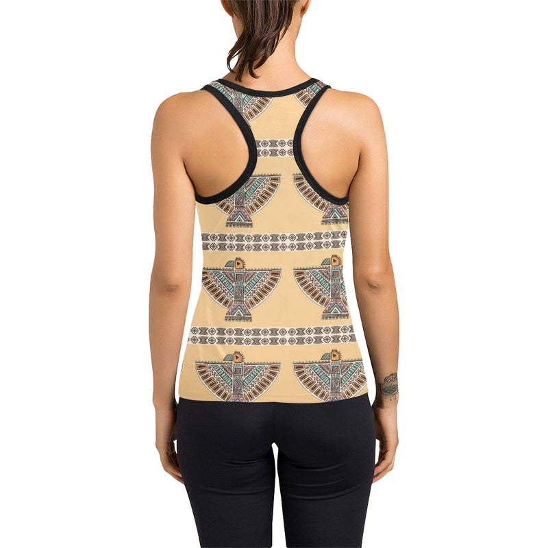 Native American Eagle Pattern Women's Racerback Tank Top