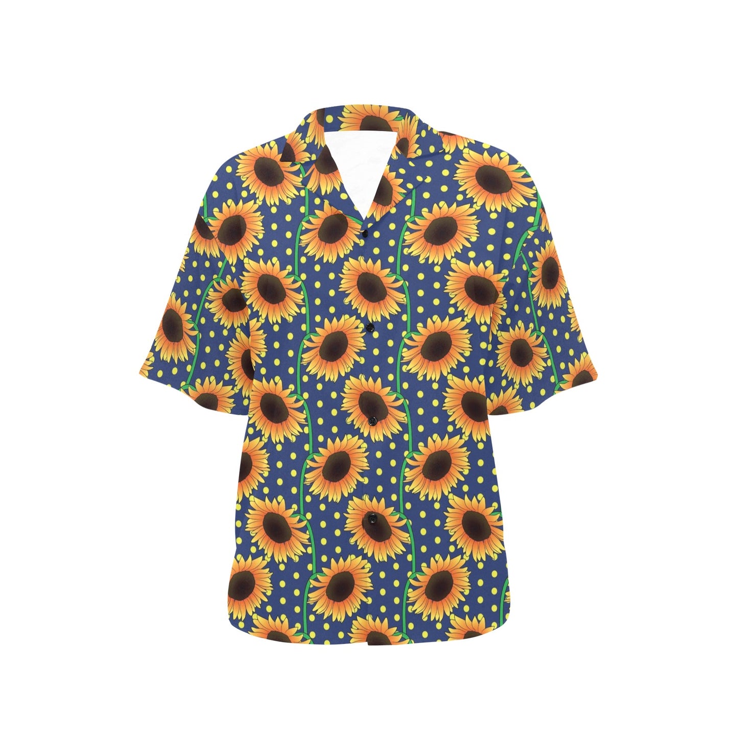 Sunflower Pattern Print Design SF03 Women's Hawaiian Shirt