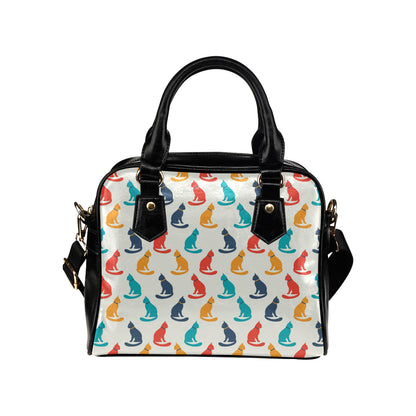 Cat Pattern Print Design 03 Shoulder Handbag