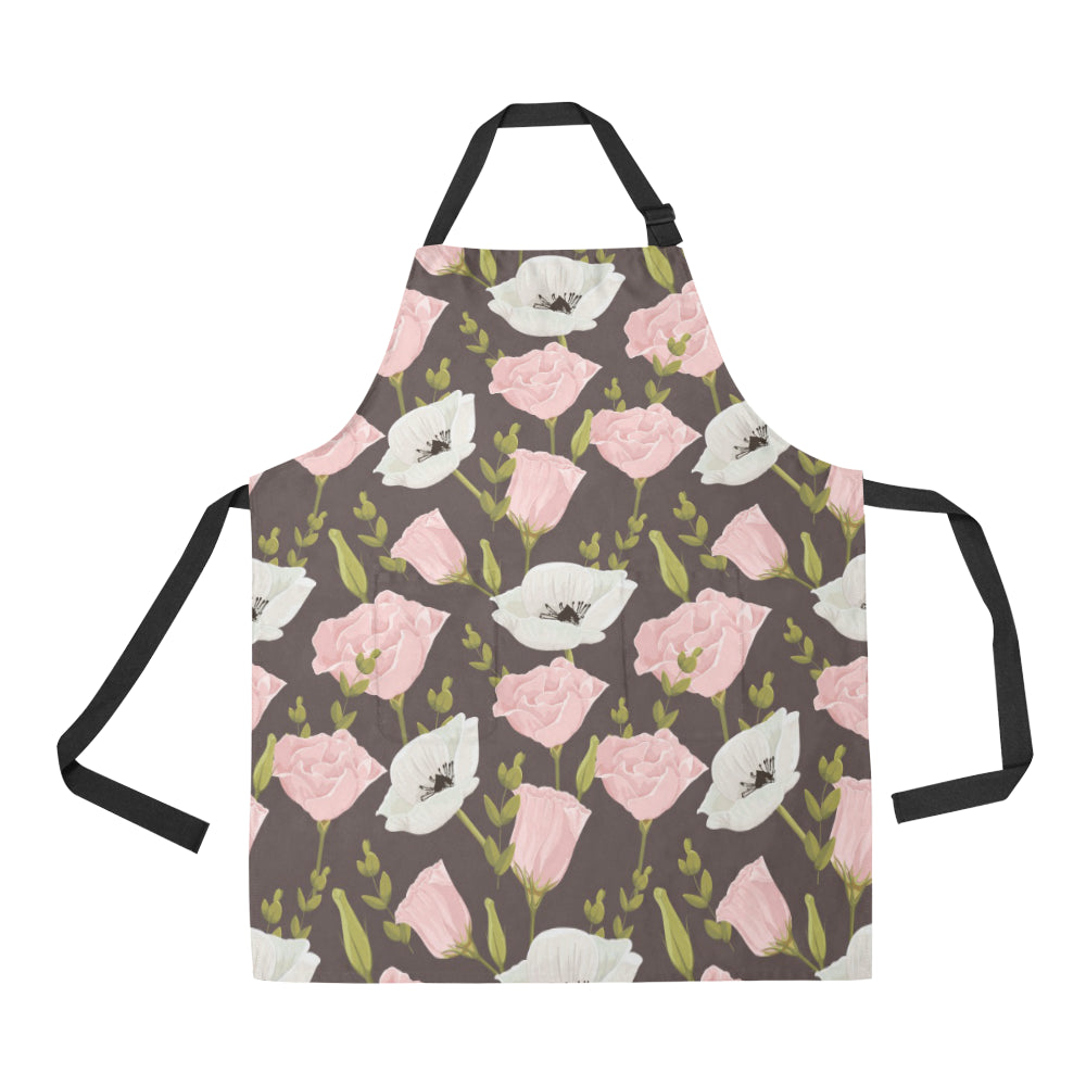 Anemone Pattern Print Design AM011 Apron with Pocket