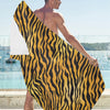 Tiger Print Design LKS302 Beach Towel 32" x 71"