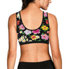 Hibiscus Pattern Print Design HB025 Sports Bra